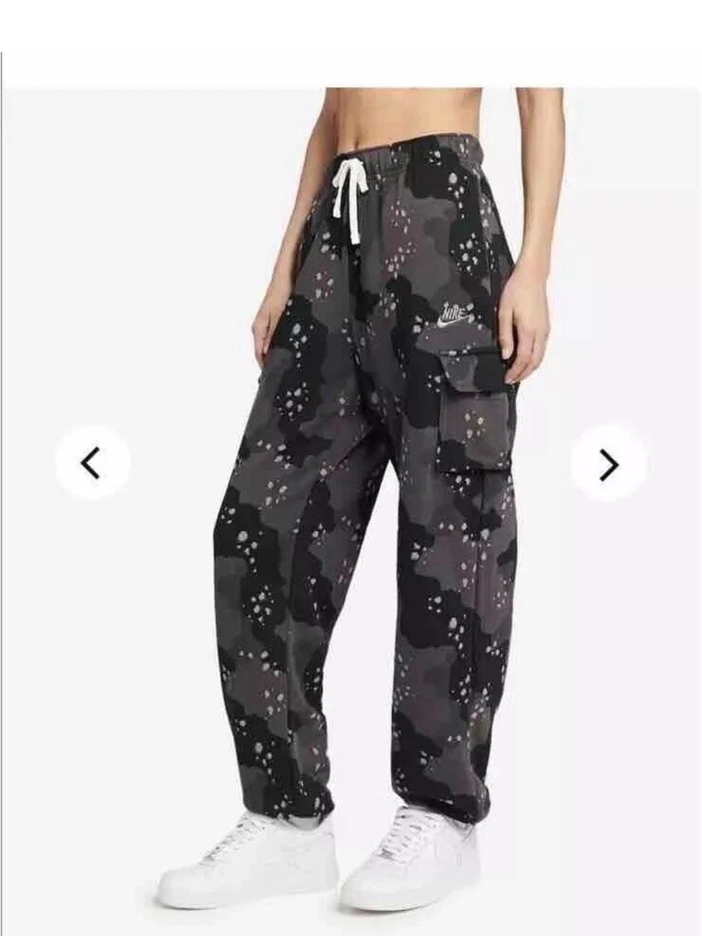 Nike Sportswear Club Energy Flow Camo Basketball Joggers Small